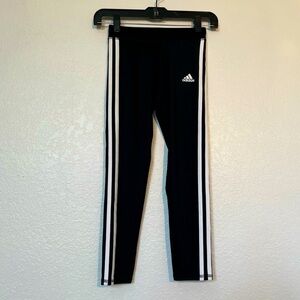 2/$30 Girls Adidas black athletic leggings SZ small NWT